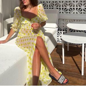 For love and lemons polka dot dress